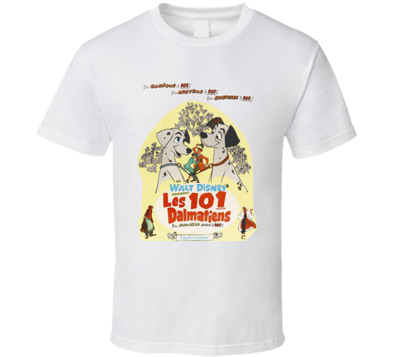 101 Dalmatians Movie Fan French T Shirt 101 Dalmatians Movie Fan French T Shirt