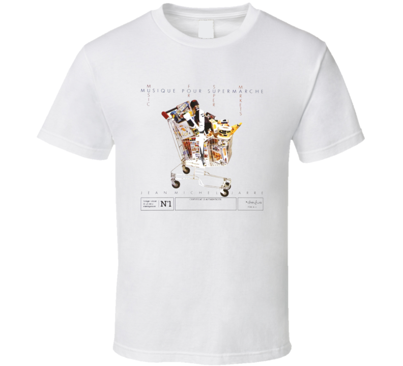 Jean Michel Jarre Music For Supermarkets Fan T Shirt Jean Michel Jarre Music For Supermarkets Fan T Shirt
