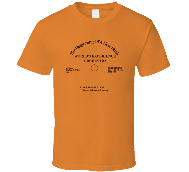 World's Experience Orchestra The Prayer Music Fan Album T Shirt World's Experience Orchestra The Prayer Music Fan Album T Shirt