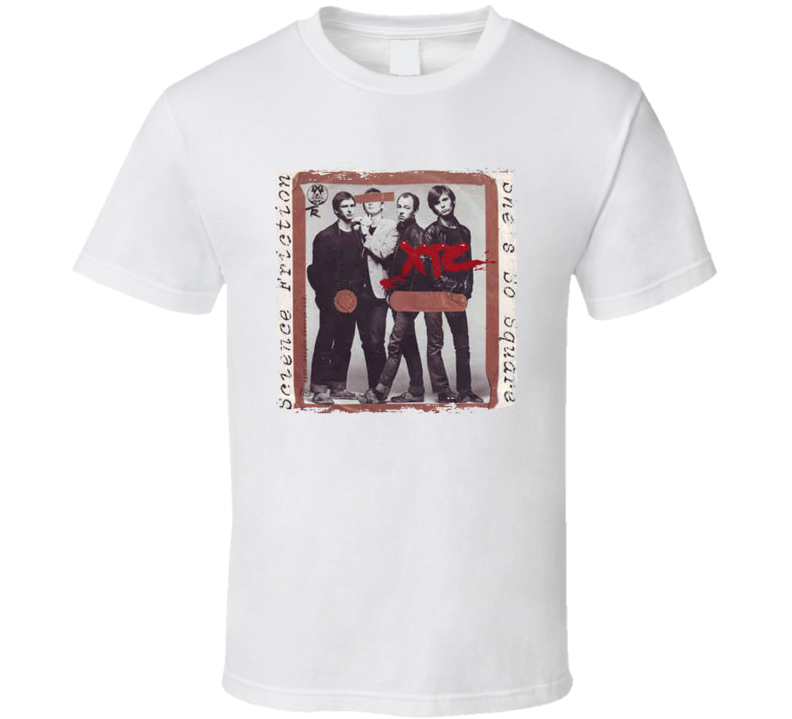 Xtc Science Friction She's So Square 1976 Album Cover Music Fan T Shirt Xtc Science Friction She's So Square 1976 Album Cover Music Fan T Shirt