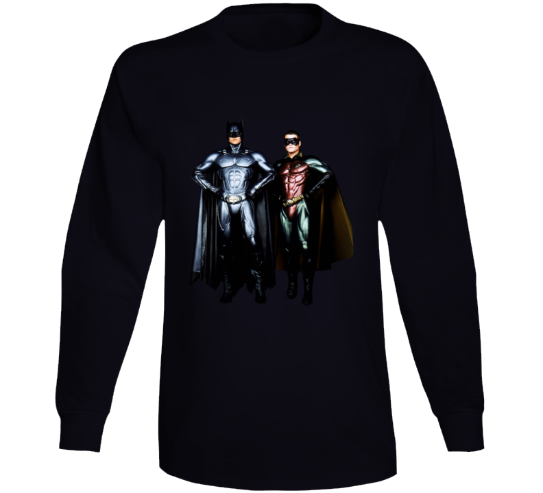 Batman And Robin Val Kilmer Chris O'donnell Movie Fan Long Sleeve T Shirt Batman And Robin Val Kilmer Chris O'donnell Movie Fan Long Sleeve T Shirt