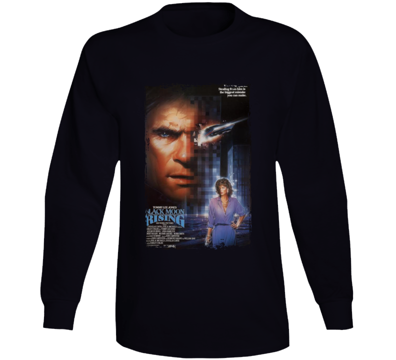 Black Moon Rising Popular 80s Movie Fan Long Sleeve T Shirt Black Moon Rising Popular 80s Movie Fan Long Sleeve T Shirt