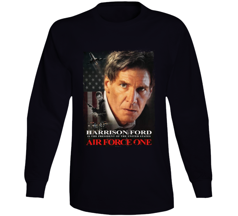 Air Force One 90s Action Movie Fan Long Sleeve T Shirt Air Force One 90s Action Movie Fan Long Sleeve T Shirt