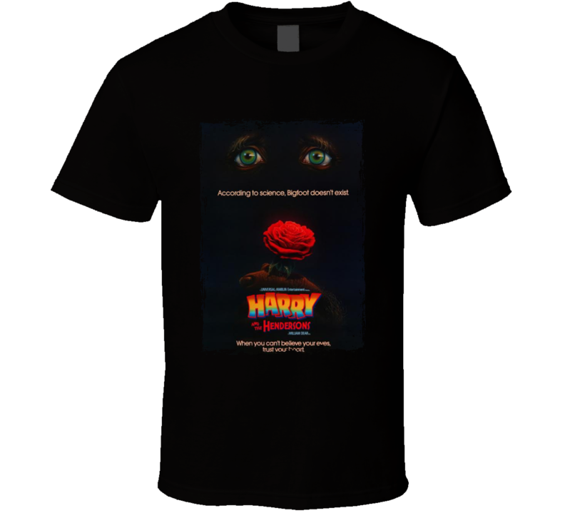 Harry And The Hendersons 80s Comedy Family Movie Fan T Shirt Harry And The Hendersons 80s Comedy Family Movie Fan T Shirt