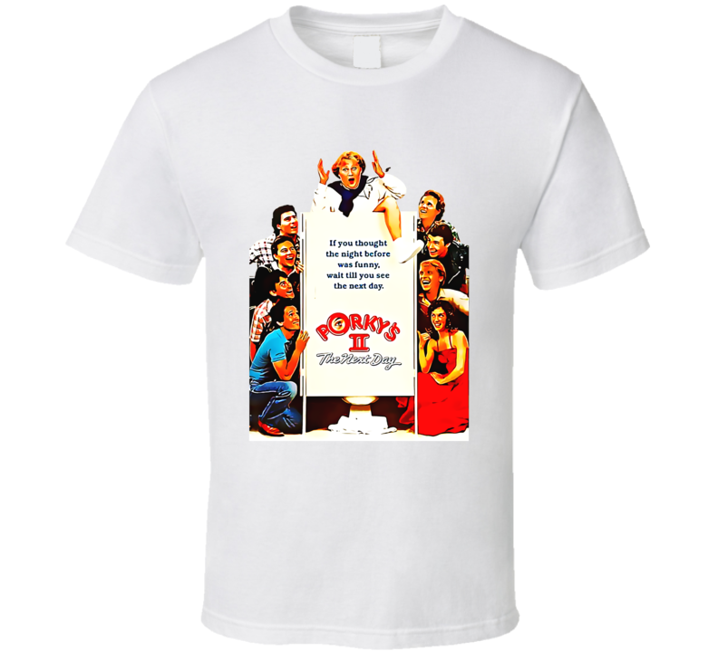 Porky's 2 80s Comedy Movie Fan T Shirt Porky's 2 80s Comedy Movie Fan T Shirt