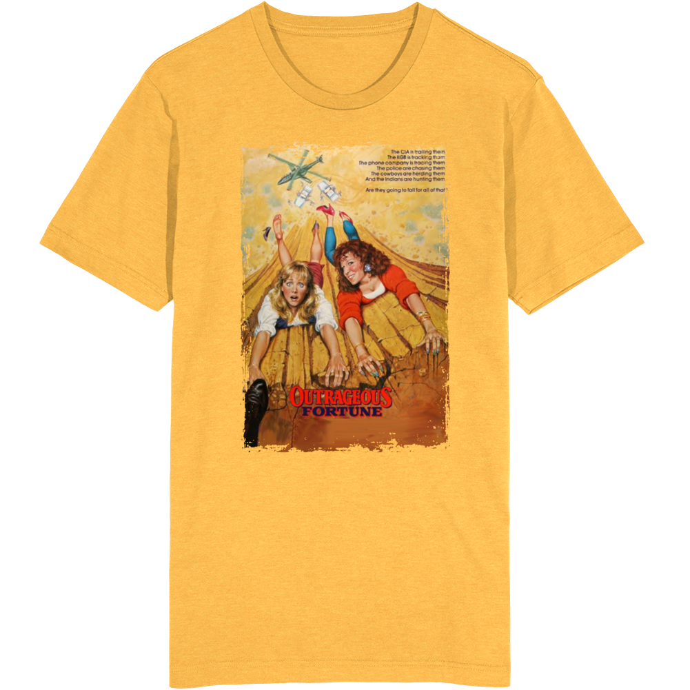 Outrageous Fortune 80s Comedy Mystery Movie T Shirt Outrageous Fortune 80s Comedy Mystery Movie T Shirt
