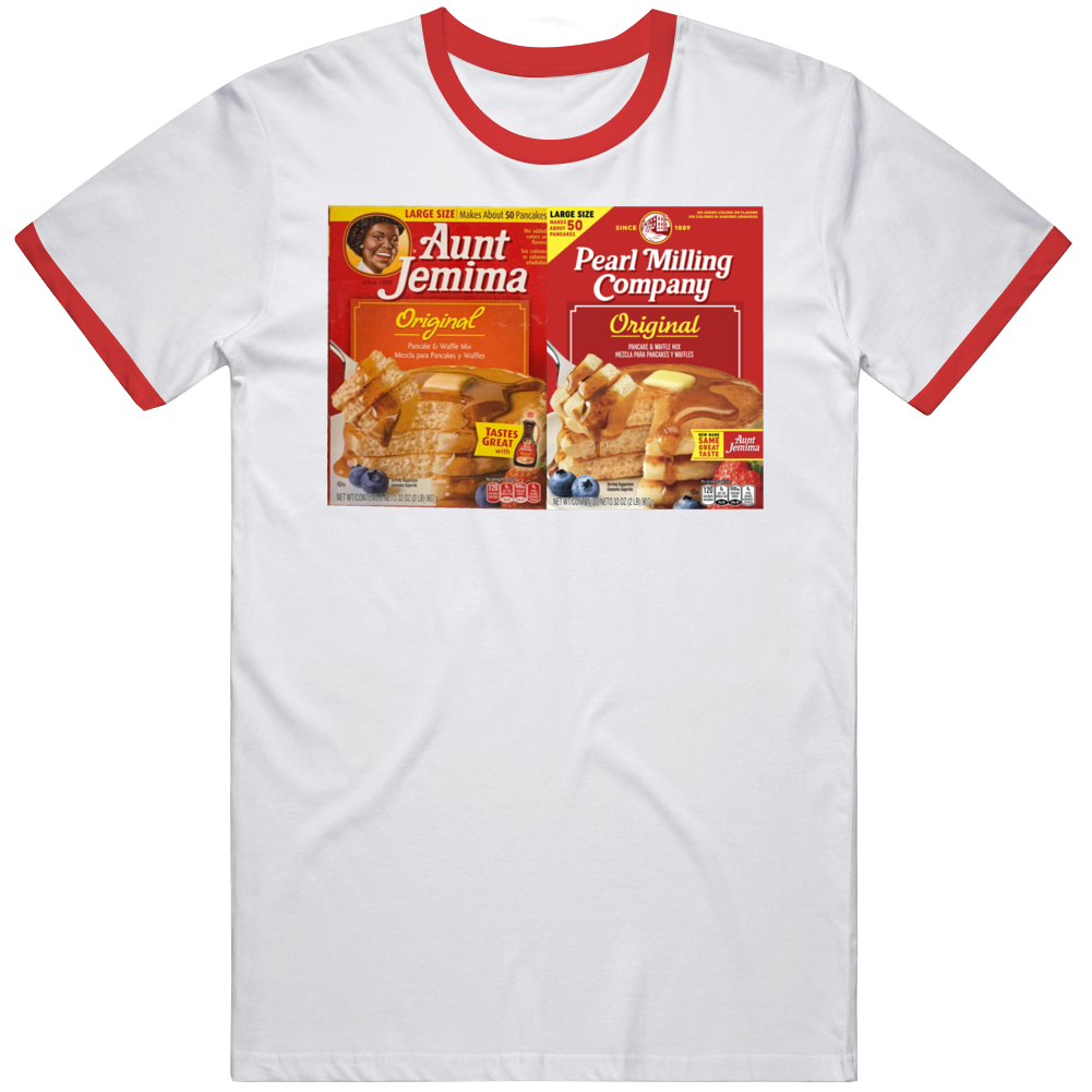 Aunt Jemima Original Vs New Pearl Parody T Shirt Aunt Jemima Original Vs New Pearl Parody T Shirt