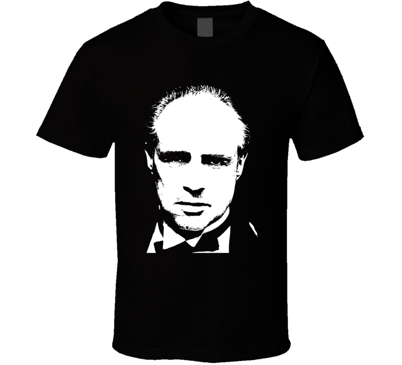 Marlon Brando The Godfather 70s Mobster Mafia Movie Fan T Shirt Marlon Brando The Godfather 70s Mobster Mafia Movie Fan T Shirt