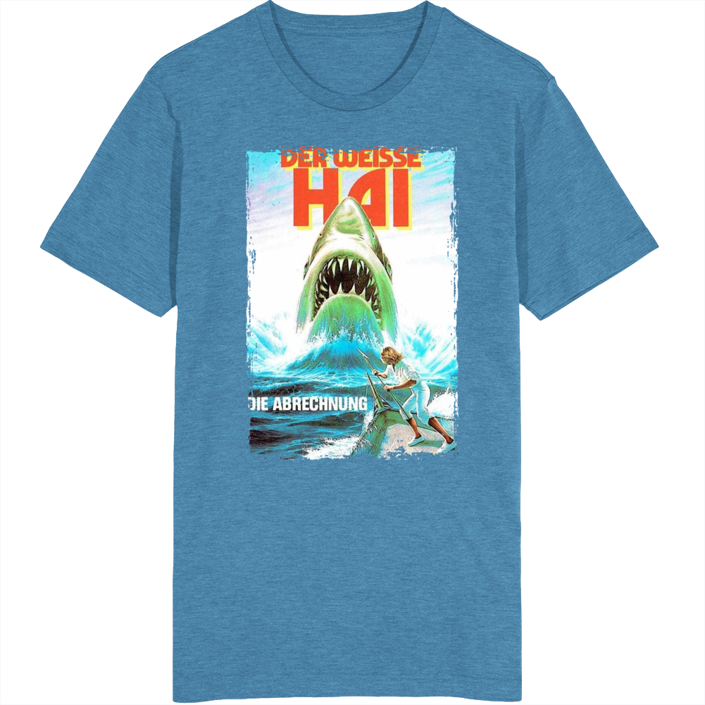 Jaws 80s Horror Thriller German Movie T Shirt Jaws 80s Horror Thriller German Movie T Shirt