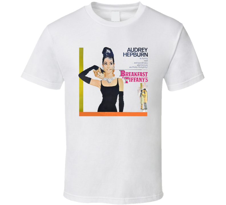 Breakfast At Tiffany's 60's Romantic Comedy Movie T Shirt Breakfast At Tiffany's 60's Romantic Comedy Movie T Shirt