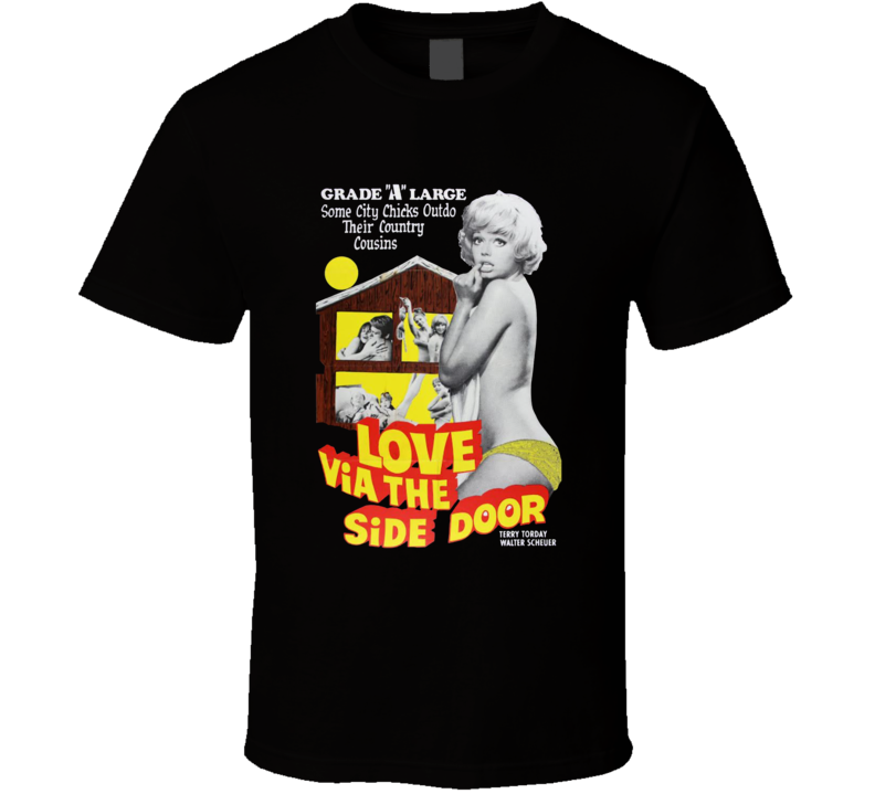 Love Via The Side Door 70s Sexploitation Movie T Shirt Love Via The Side Door 70s Sexploitation Movie T Shirt