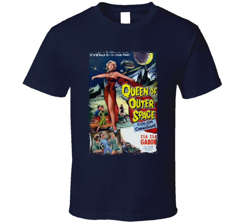 Queen Of Outer Space 50s Sci Fi Movie T Shirt Queen Of Outer Space 50s Sci Fi Movie T Shirt