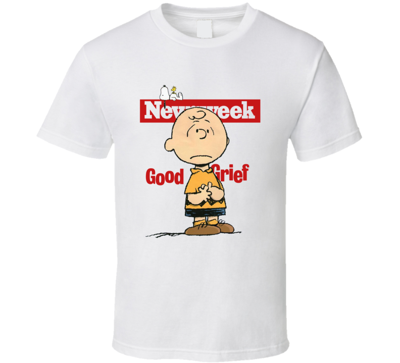 Charlie Brown Good Grief Newsweek Magazine Cover Fan T Shirt Charlie Brown Good Grief Newsweek Magazine Cover Fan T Shirt