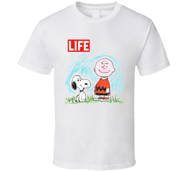 Charlie Brown And Snoopy 60s Life Magazine Cover T Shirt Charlie Brown And Snoopy 60s Life Magazine Cover T Shirt
