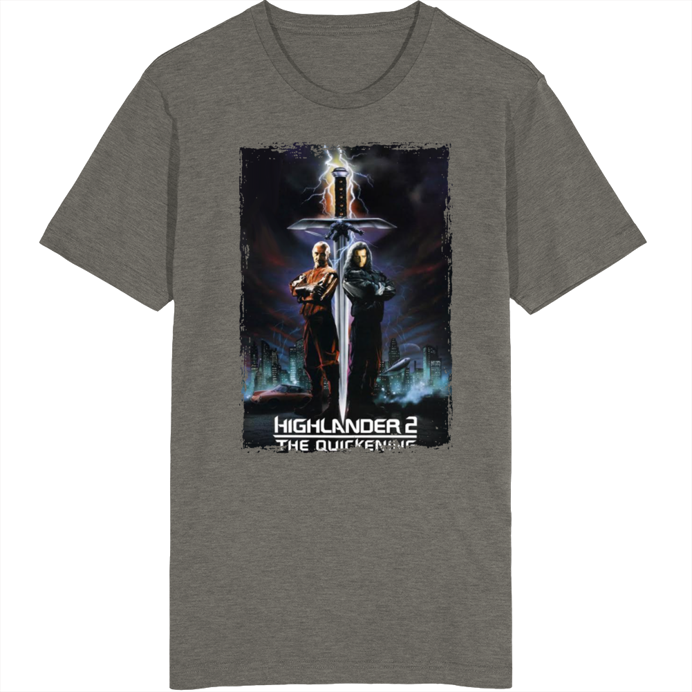 Highlander Christopher Lambert Sean Connery 80s Movie Fan T Shirt Highlander Christopher Lambert Sean Connery 80s Movie Fan T Shirt