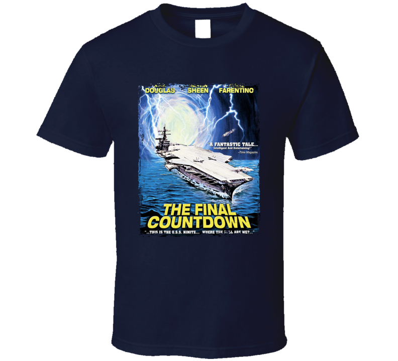 The Final Countdown 80s Sci Fi Movie T Shirt The Final Countdown 80s Sci Fi Movie T Shirt