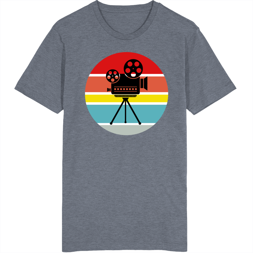 Movie Camera Retro Vintage Style Film Making Equipment T Shirt Movie Camera Retro Vintage Style Film Making Equipment T Shirt