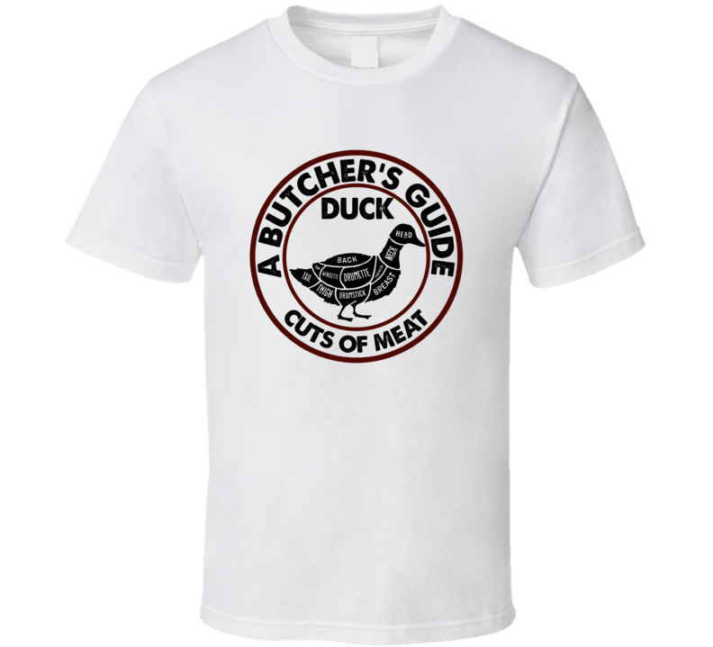 Duck A Butcher's Guide Cuts Of Meat T Shirt Duck A Butcher's Guide Cuts Of Meat T Shirt