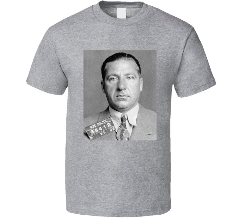 Frank Costello Crime Boss Mugshot Fan T Shirt Frank Costello Crime Boss Mugshot Fan T Shirt