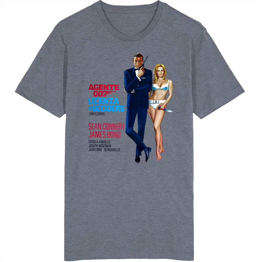 Dr No James Bond Ian Fleming Fan Italian Movie T Shirt Dr No James Bond Ian Fleming Fan Italian Movie T Shirt