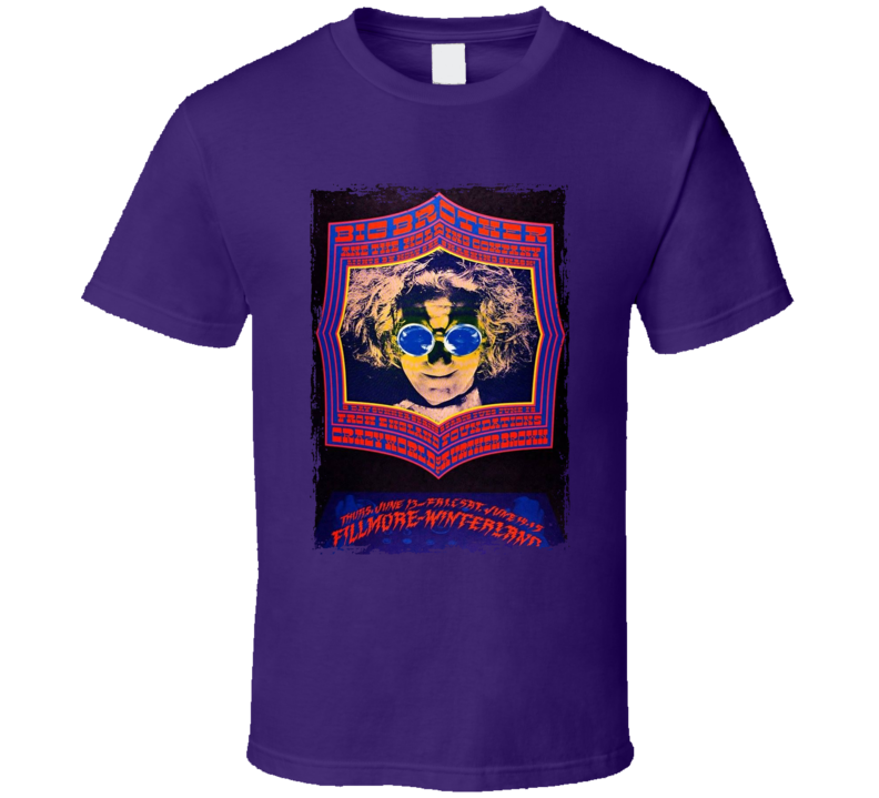 Big Brother And The Holding Company At The Filmore-winterland Rock Show T Shirt Big Brother And The Holding Company At The Filmore-winterland Rock Show T Shirt