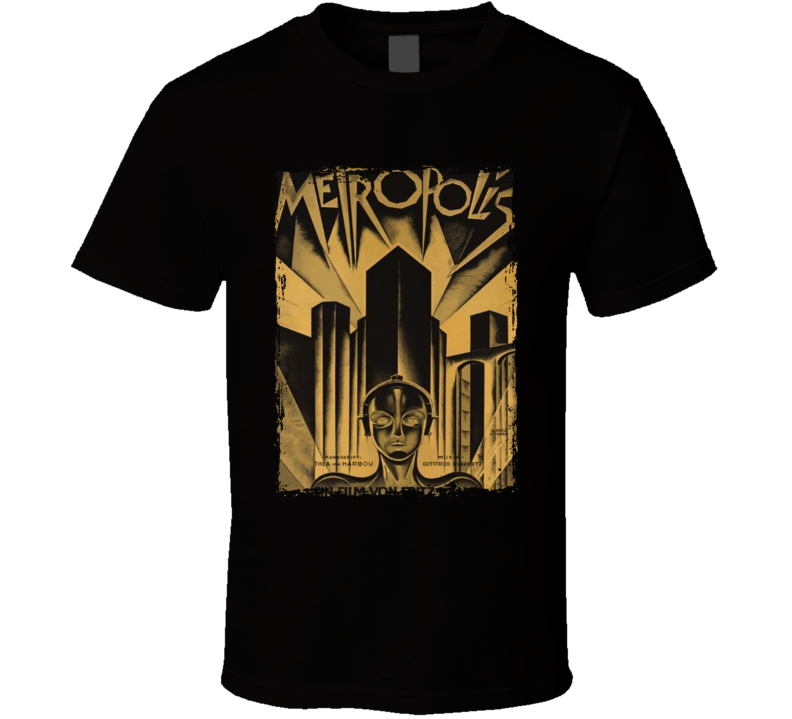 Metropolis 20s Sci Fi German Movie T Shirt Metropolis 20s Sci Fi German Movie T Shirt
