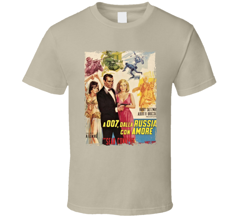From Russia With Love Italian Movie Fan T Shirt From Russia With Love Italian Movie Fan T Shirt
