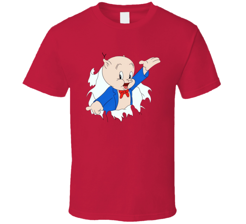 Porky Pig Funny Cartoon T Shirt Porky Pig Funny Cartoon T Shirt