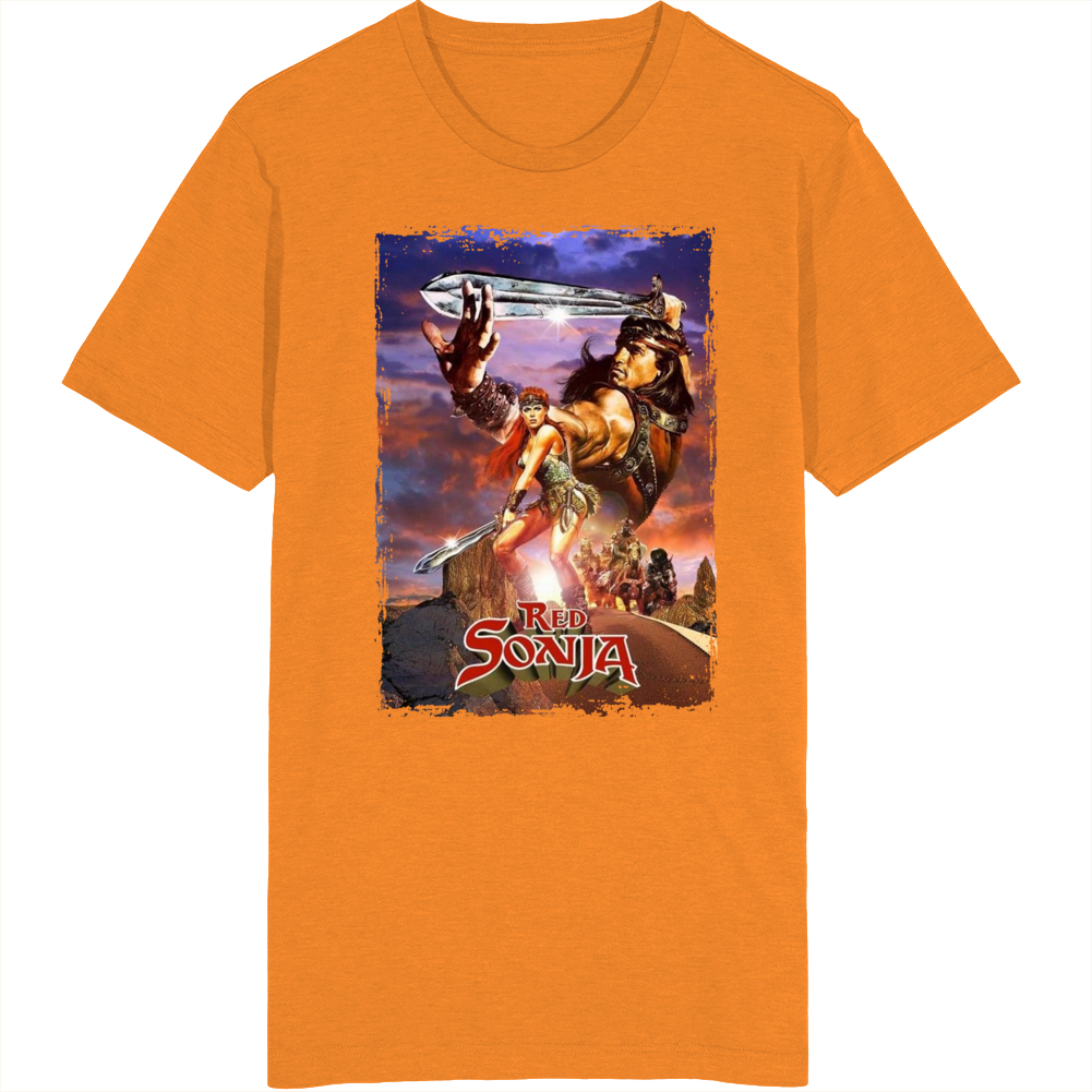 Red Sonja 80s Sword Action Movie Fan T Shirt Red Sonja 80s Sword Action Movie Fan T Shirt