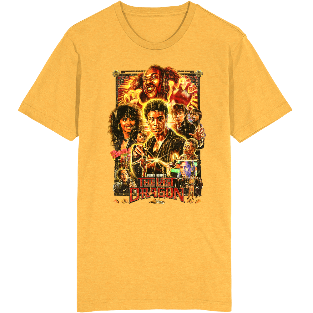 The Last Dragon 80s Kung Fu Fan Movie Poster T Shirt The Last Dragon 80s Kung Fu Fan Movie Poster T Shirt