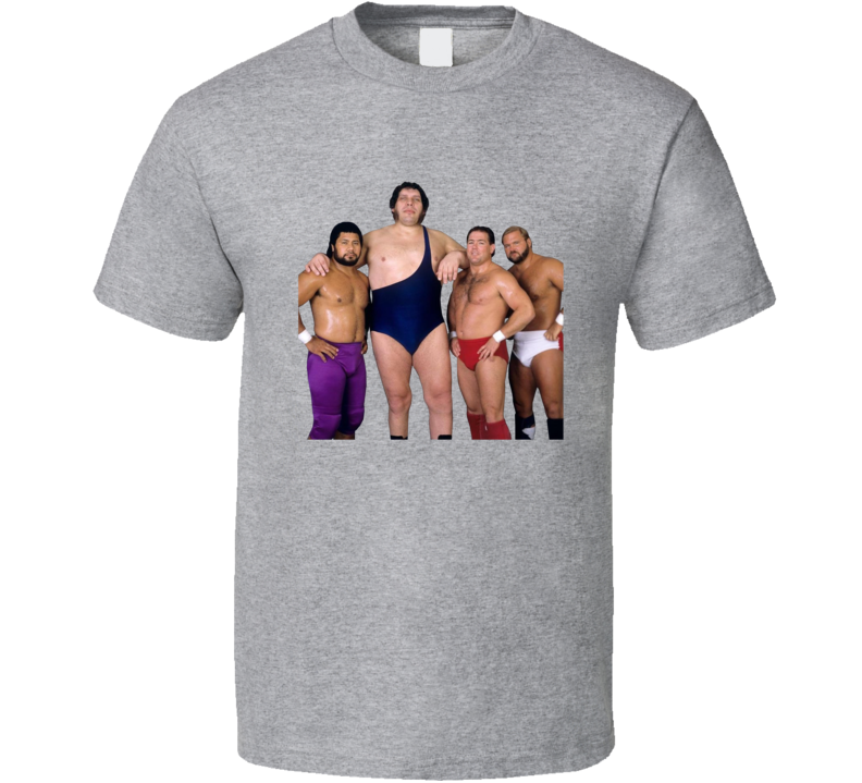 Andre The Giant Haku Arn And Tully Blanchard Wrestlers T Shirt Andre The Giant Haku Arn And Tully Blanchard Wrestlers T Shirt