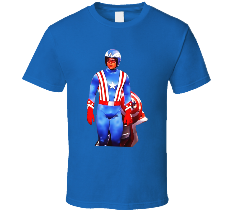 Captain America 80s Movie T Shirt Captain America 80s Movie T Shirt