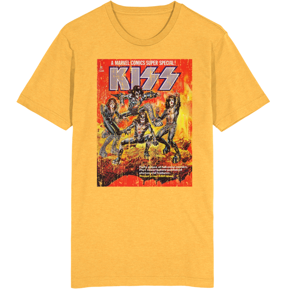 Kiss Comic Rock Band T Shirt Kiss Comic Rock Band T Shirt