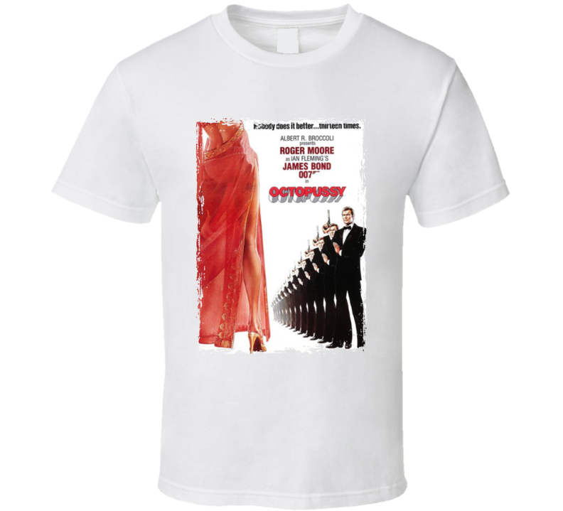 Octopussy James Bond Roger Moore T Shirt Octopussy James Bond Roger Moore T Shirt