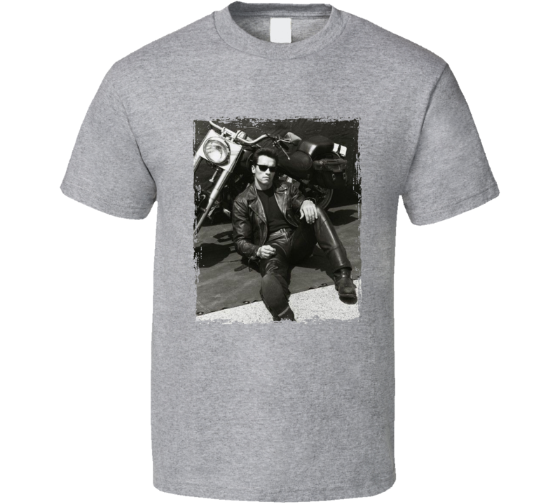Arnold Motorcycle Terminator 2 T Shirt Arnold Motorcycle Terminator 2 T Shirt