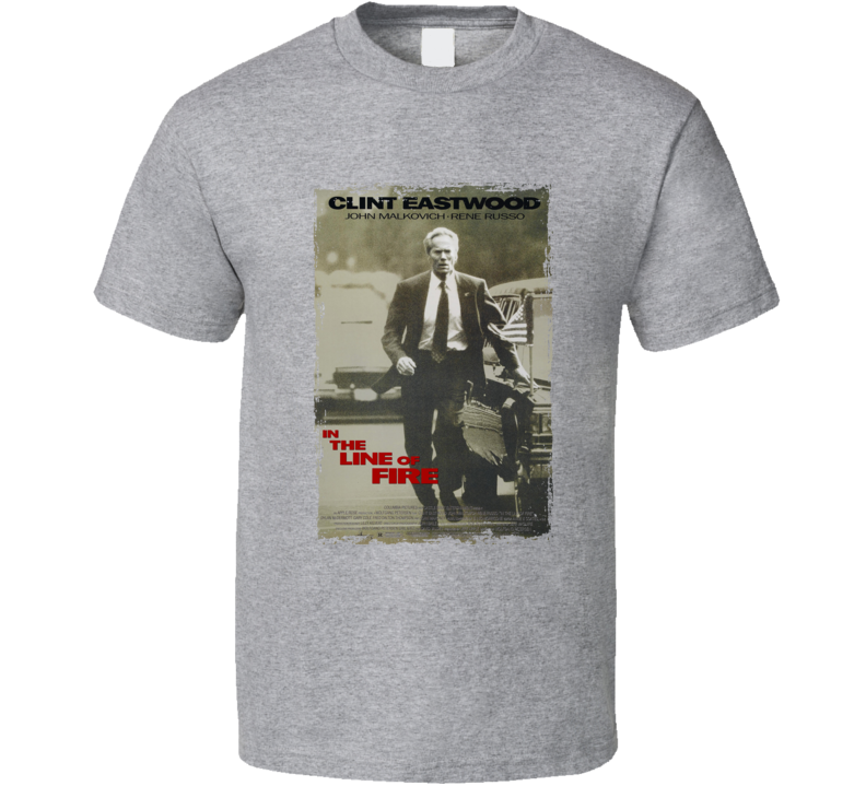 In The Line Of Fire Movie T Shirt In The Line Of Fire Movie T Shirt