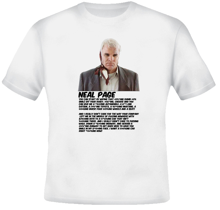 Neal Page Car Rental Rant Planes Trains T Shirt Neal Page Car Rental Rant Planes Trains T Shirt