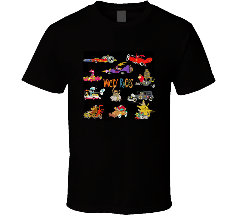 Wacky Races Vehicles T Shirt Wacky Races Vehicles T Shirt