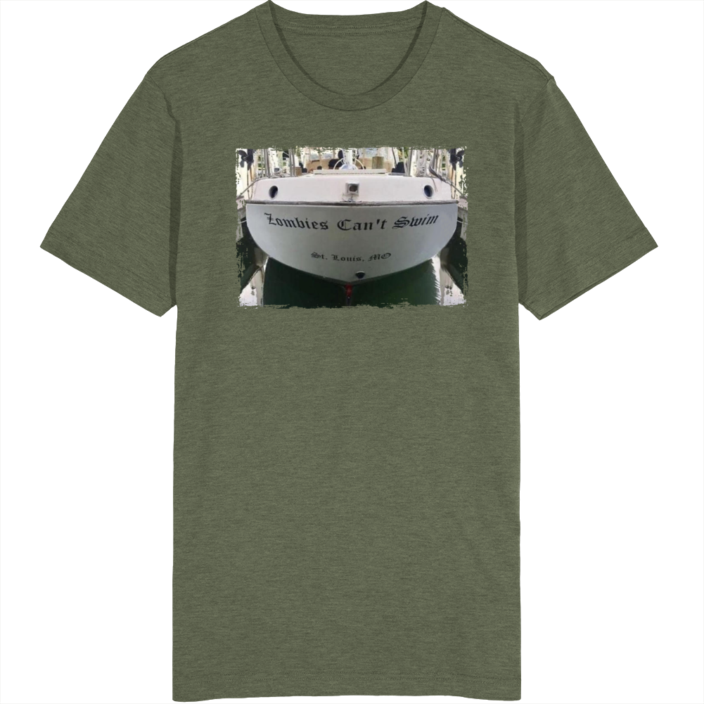 Zombies Can't Swim Boat T Shirt Zombies Can't Swim Boat T Shirt