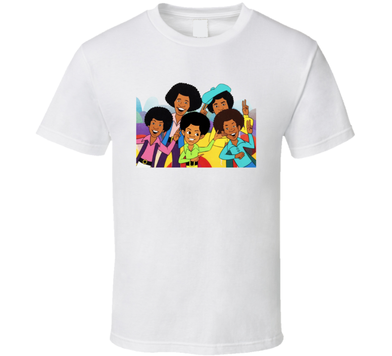 The Jackson 5 Band Cartoon T Shirt The Jackson 5 Band Cartoon T Shirt