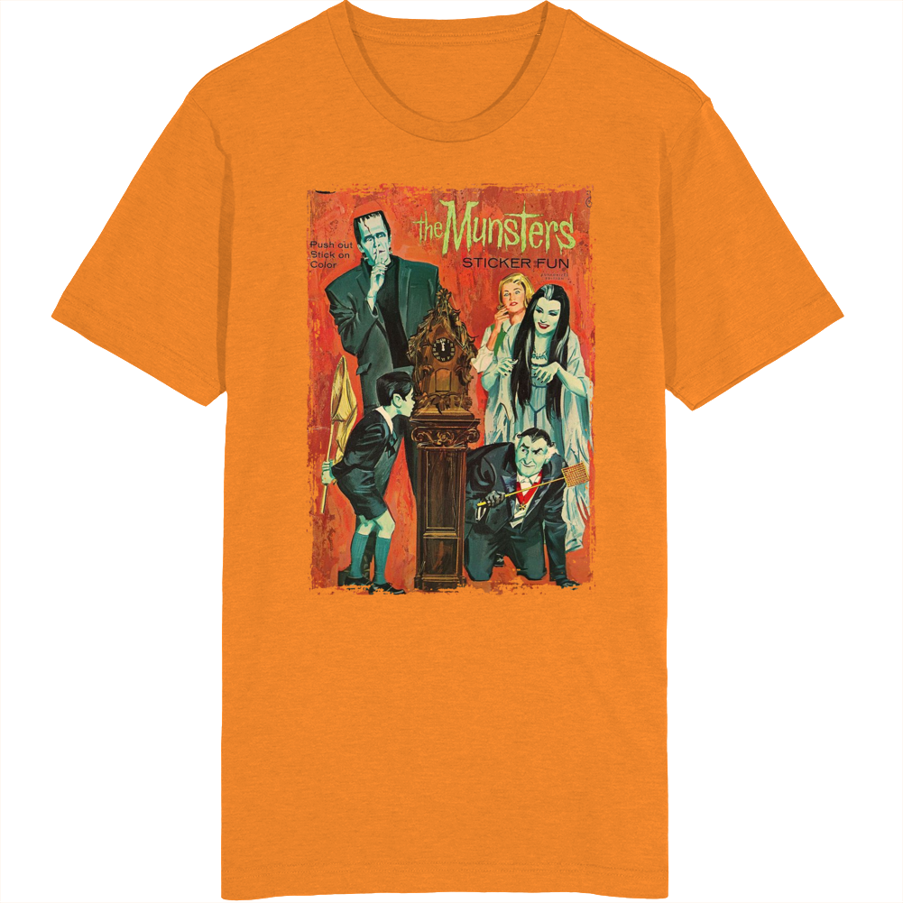 The Munsters Sticker Book T Shirt The Munsters Sticker Book T Shirt