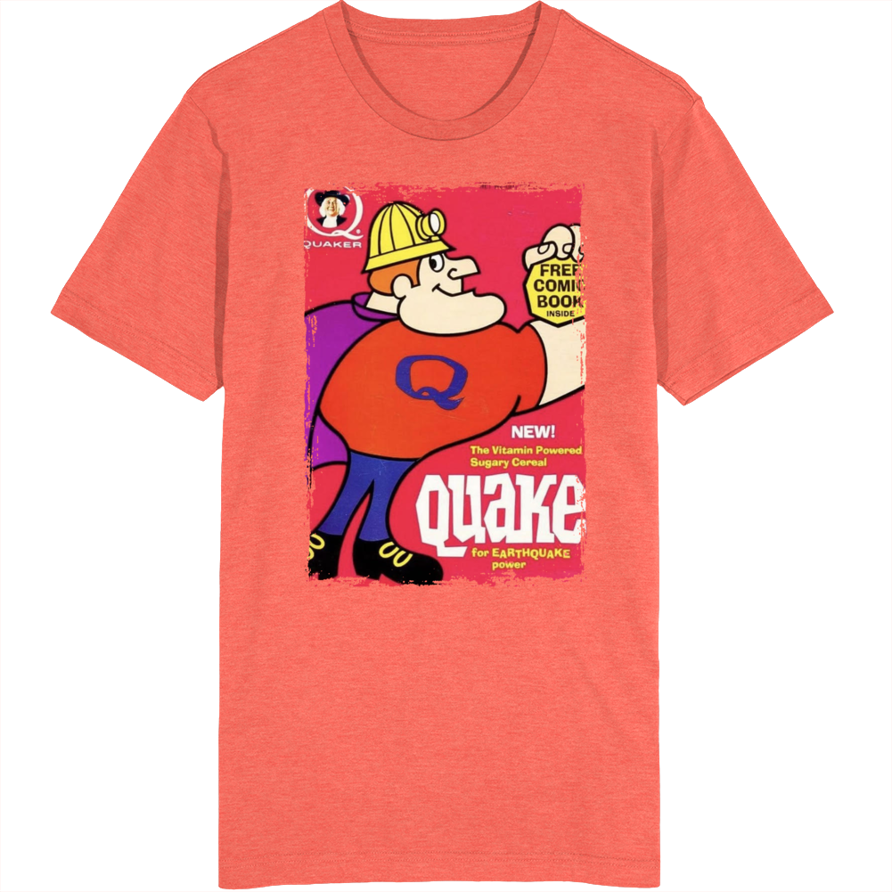 Quaker Quake Earthquake Cereal T Shirt Quaker Quake Earthquake Cereal T Shirt