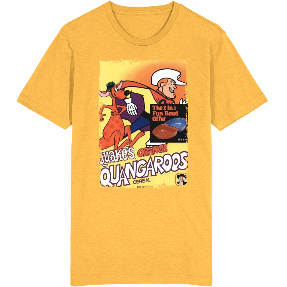 Quakes Orange Quangaroos Cereal T Shirt Quakes Orange Quangaroos Cereal T Shirt