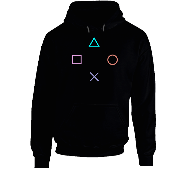 Gamer Controller Symbols Hoodie Gamer Controller Symbols Hoodie