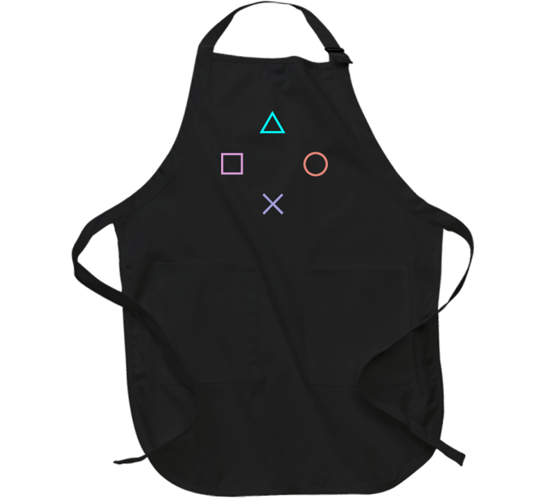 Gamer Controller Symbols Apron Gamer Controller Symbols Apron