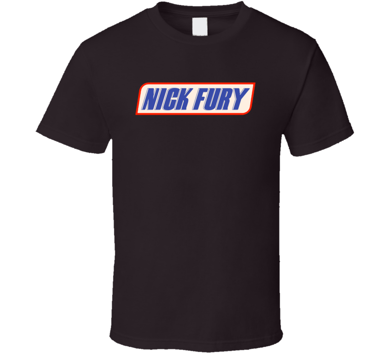 Nick Fury Snickers Parody T Shirt Nick Fury Snickers Parody T Shirt