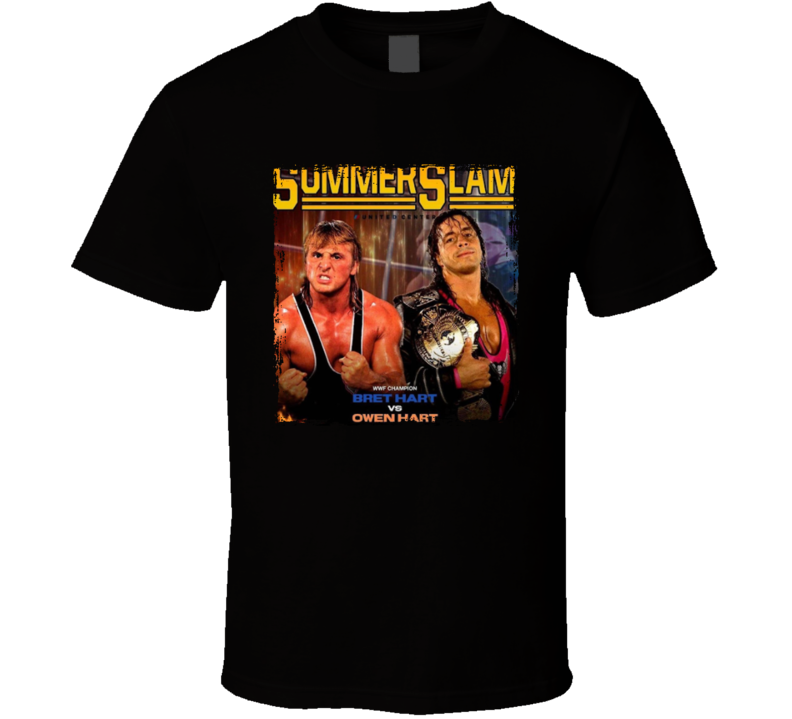 Summer Slam Bret Hart Vs Owen Hart T Shirt Summer Slam Bret Hart Vs Owen Hart T Shirt