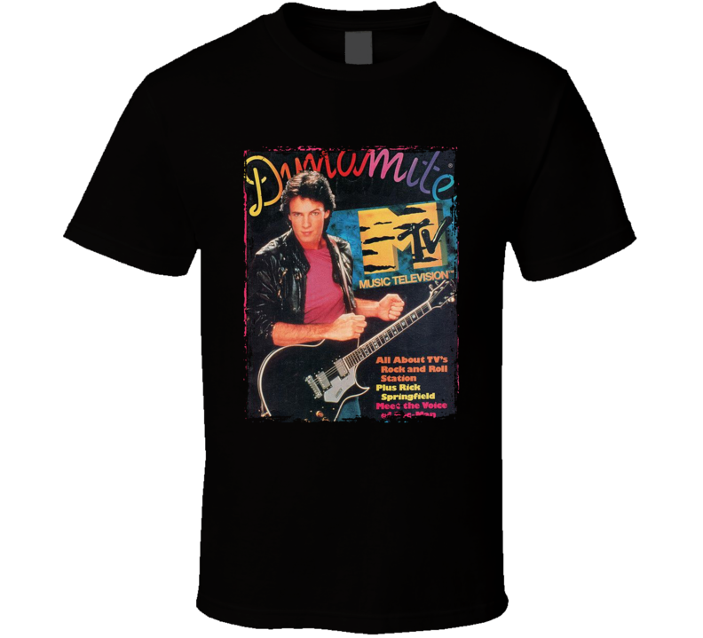 Rick Springfield Dynamite Magazine Cover T Shirt Rick Springfield Dynamite Magazine Cover T Shirt