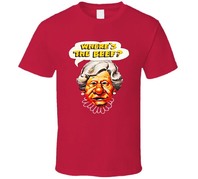Wendy's Where's The Beef Granny Cartoon T Shirt Wendy's Where's The Beef Granny Cartoon T Shirt