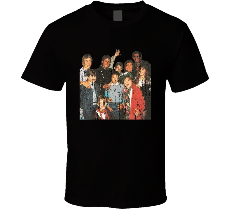 Goonies Cast Grunge Look T Shirt Goonies Cast Grunge Look T Shirt